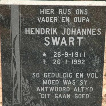 SWART Hendrik Johannes 1911-1992