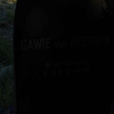 HEERDEN Gawie, van 1913-1966