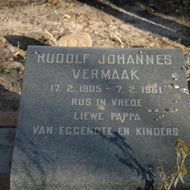 VERMAAK Rudolf Johannes 1905-1961