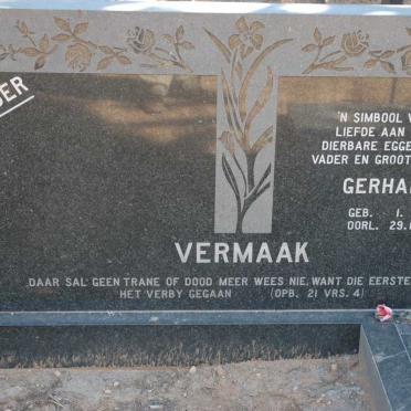 VERMAAK Gerhardus 1925-1991