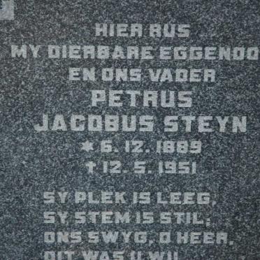 STEYN Petrus Jacobus 1889-1951