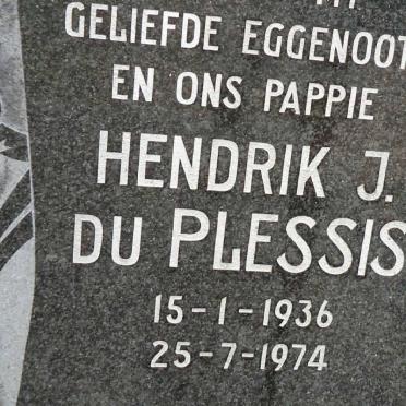 PLESSIS Hendrik J., du 1936-1974