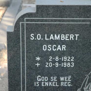 LAMBERT S.O. 1922-1983
