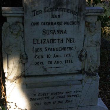 NEL Susanna Elizabeth nee SPANGENBERG 1871-1931