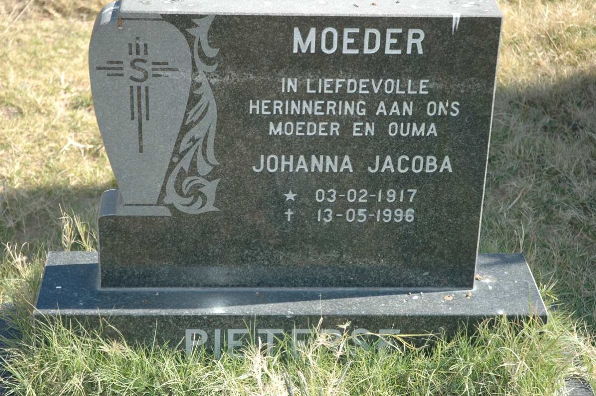 PIETERSE Johanna Jacoba 1917-1996