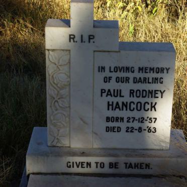 HANCOCK Paul Rodney 1957-1963