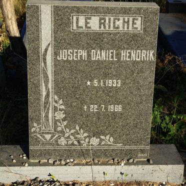 RICHE Joseph Daniel Hendrik, le 1933-1966