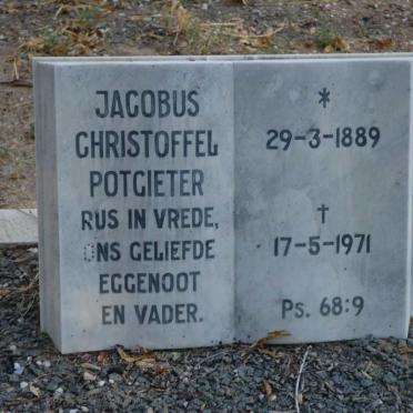 POTGIETER Jacobus Christoffel 1889-1971