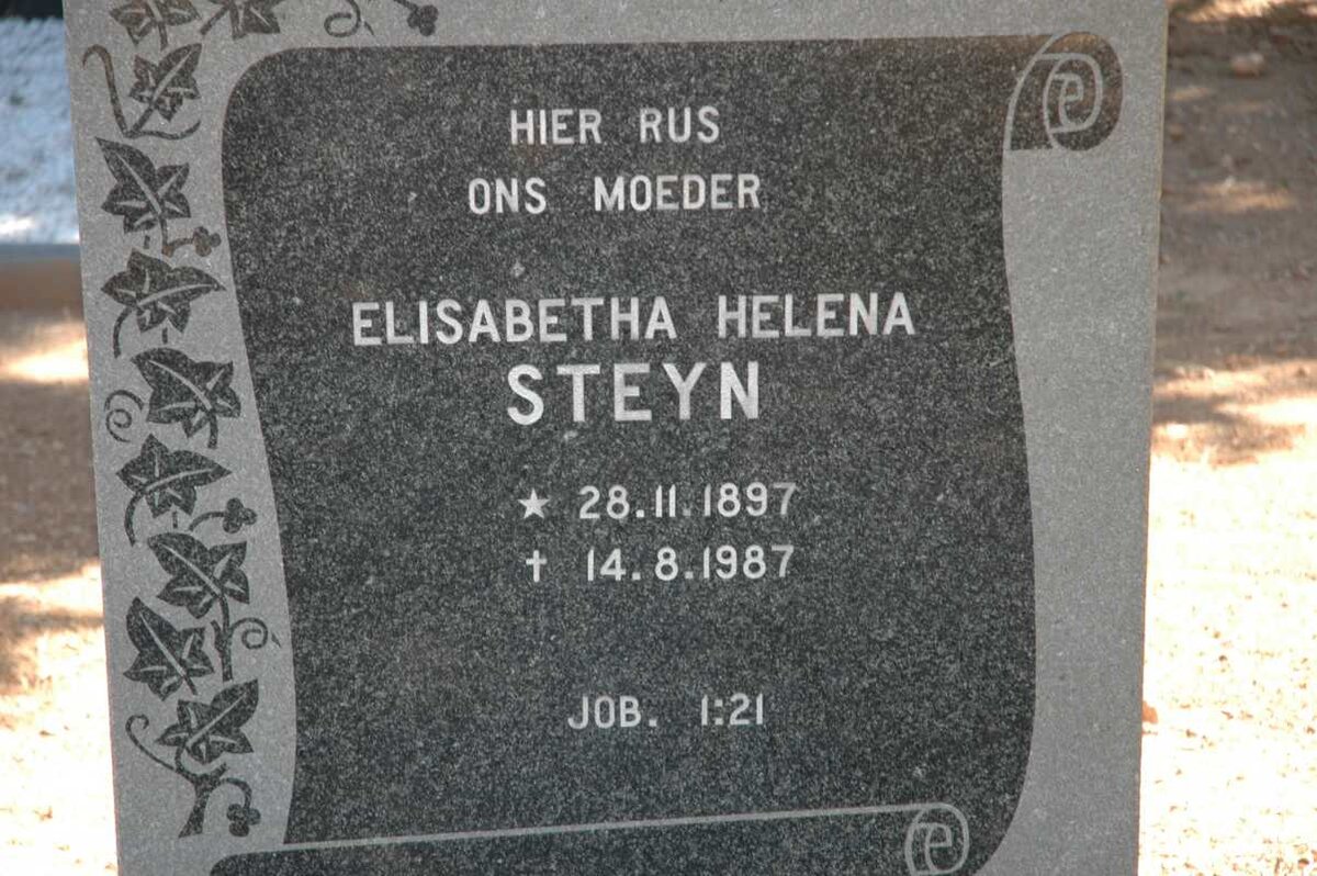STEYN Elisabetha Helena 1897-1987