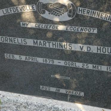 HOUWEN Cornelis Marthinus, v.d. 1879-1962