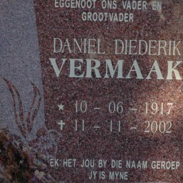 VERMAAK Daniel Diederik 1917-2002