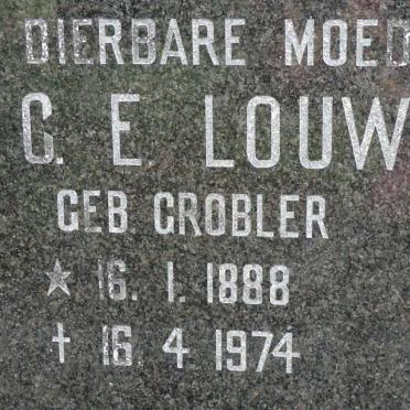 LOUW C.E. nee GROBLER 1888-1974
