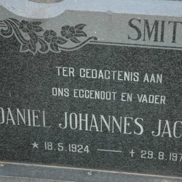 SMITH Daniel Johannes Jacobus 1924-1971