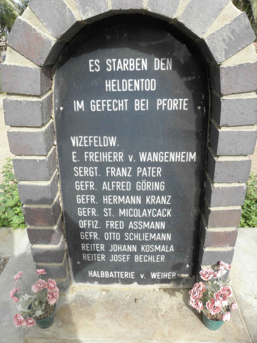 02. Gefecht bei Pforte - Halbbatterie v. Weiher