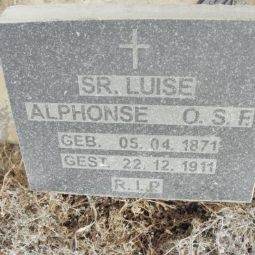 ALPHONSE Luise 1871-1911