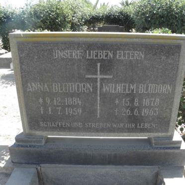 BLÖDORN Wilhelm 1878-1963 &amp; Anna 1884-1959
