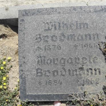 BRODMANN Wilhelm 1876-1944 &amp; Margarete 1884-1962