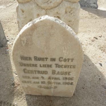 BAUSE Gertrud 1906-1906
