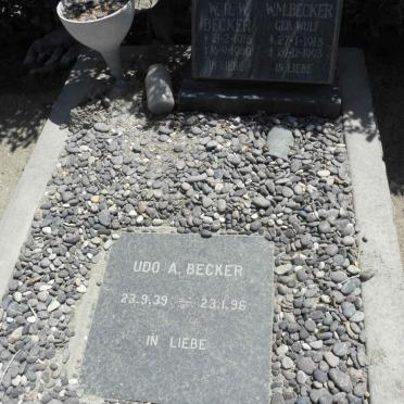 BECKER W.R.W. 1916-1980 &amp; W.M. WULF 1915-1993 :: BECKER Udo A. 1939-1996