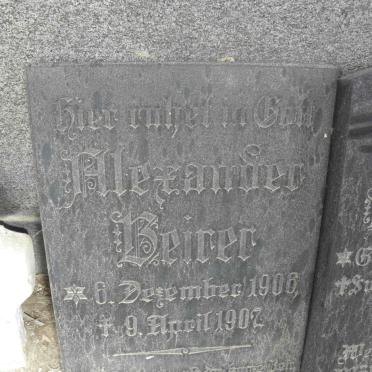 BEIRER Alexander 1906-1907
