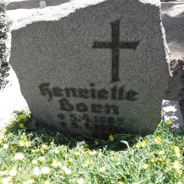 BORN Henriette 1885-1974