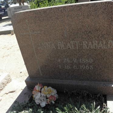 BLATT-RABALD Anna 1880-1965