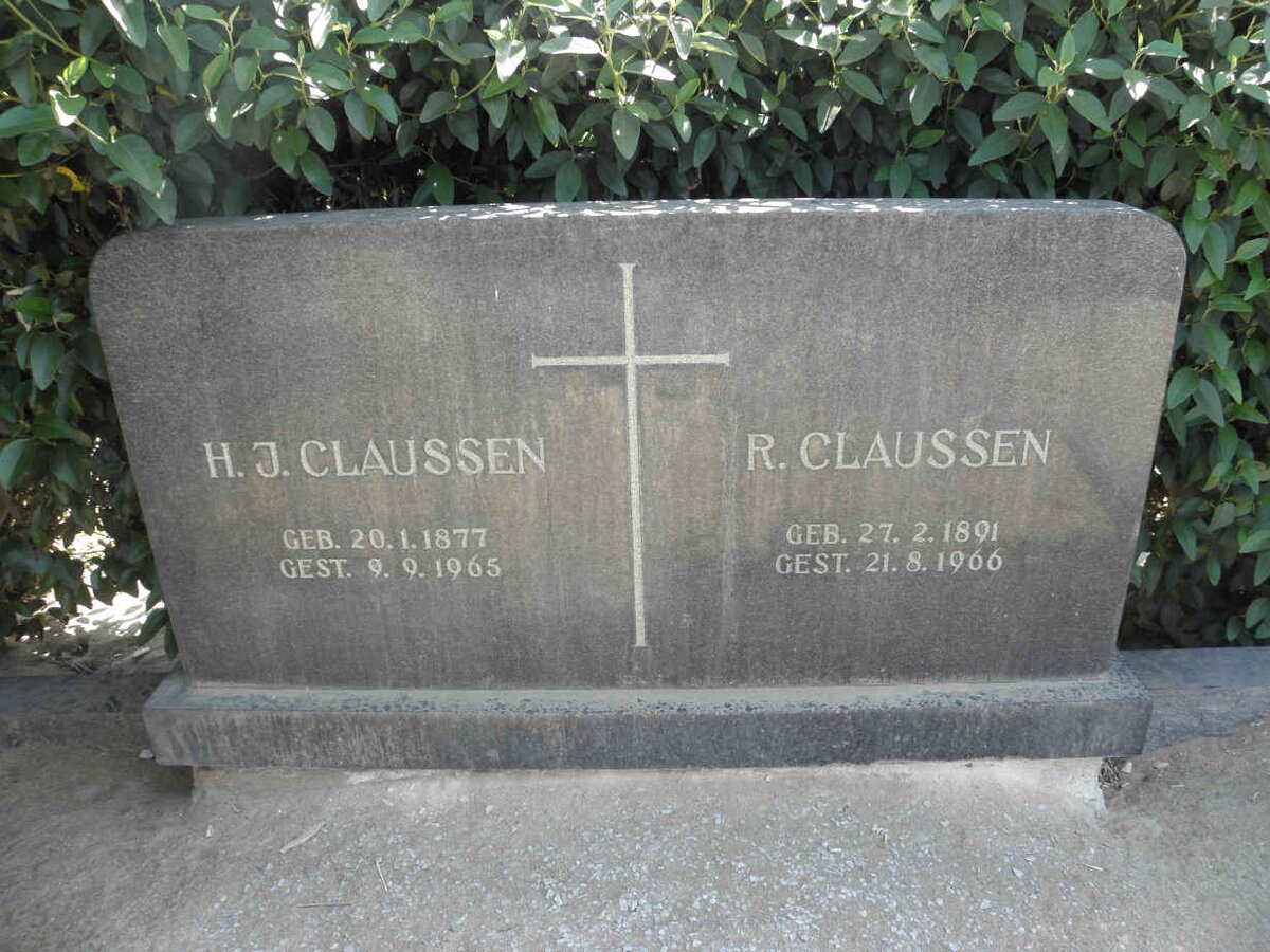 CLAUSSEN H.J. 1877-1965 &amp; R. 1891-1966
