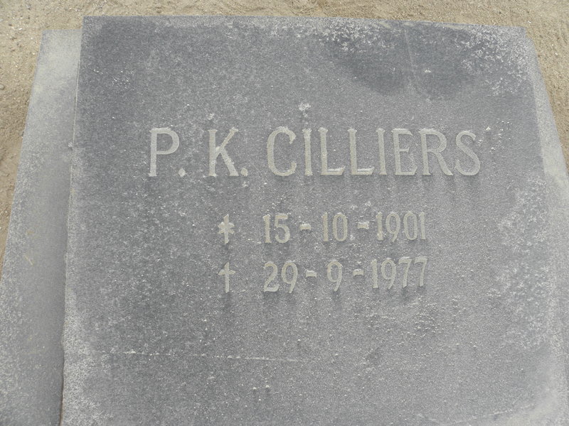 CILLIERS P.K. 1901-1977