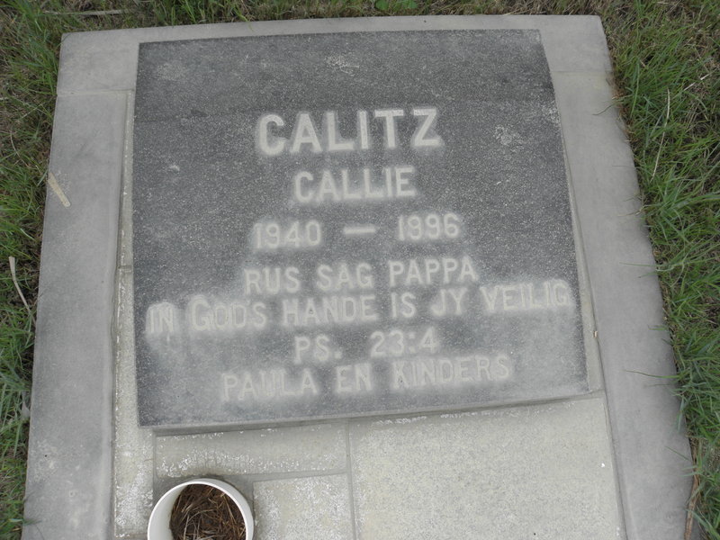 CALITZ Callie 1940-1996