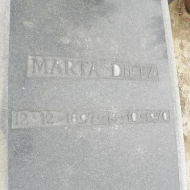 DIETZ Marta 1897-1970