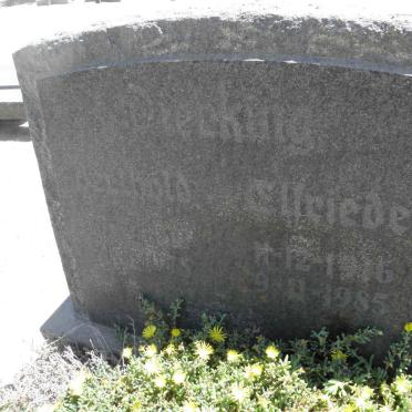 DIECKING Berlhold 1899-1973 &amp; Elfrieda 1916-1985