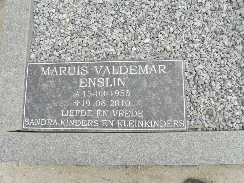 ENSLIN Maruis Valdemar 1955-2010