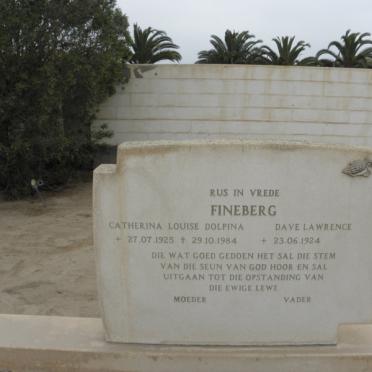 FINEBERG Dave Lawrence 1924- &amp; Catherina Louise Dolpina 1925-1984