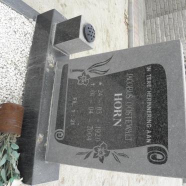 HORN Jacobus Oostewalt 1920-2004