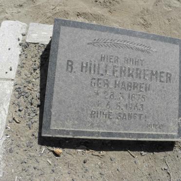 HÜLLENKREMER B. nee HABBEN 1875-1963