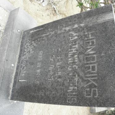 HENDRIKS Marthinus Petrus 1933-1976