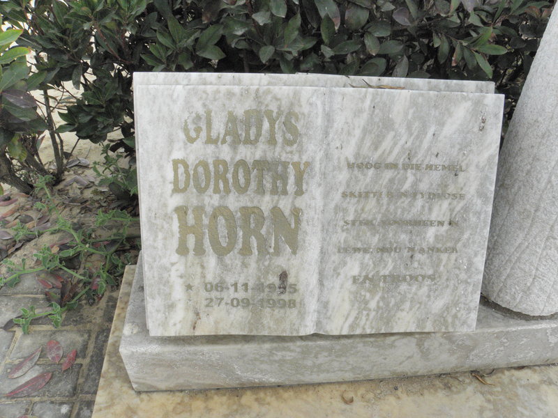 HORN Gladys Dorothy 19?5-1998