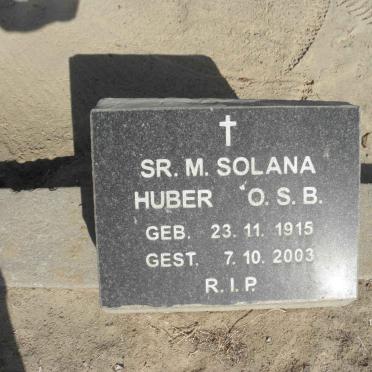 HUBER M. Solana 1915-2003