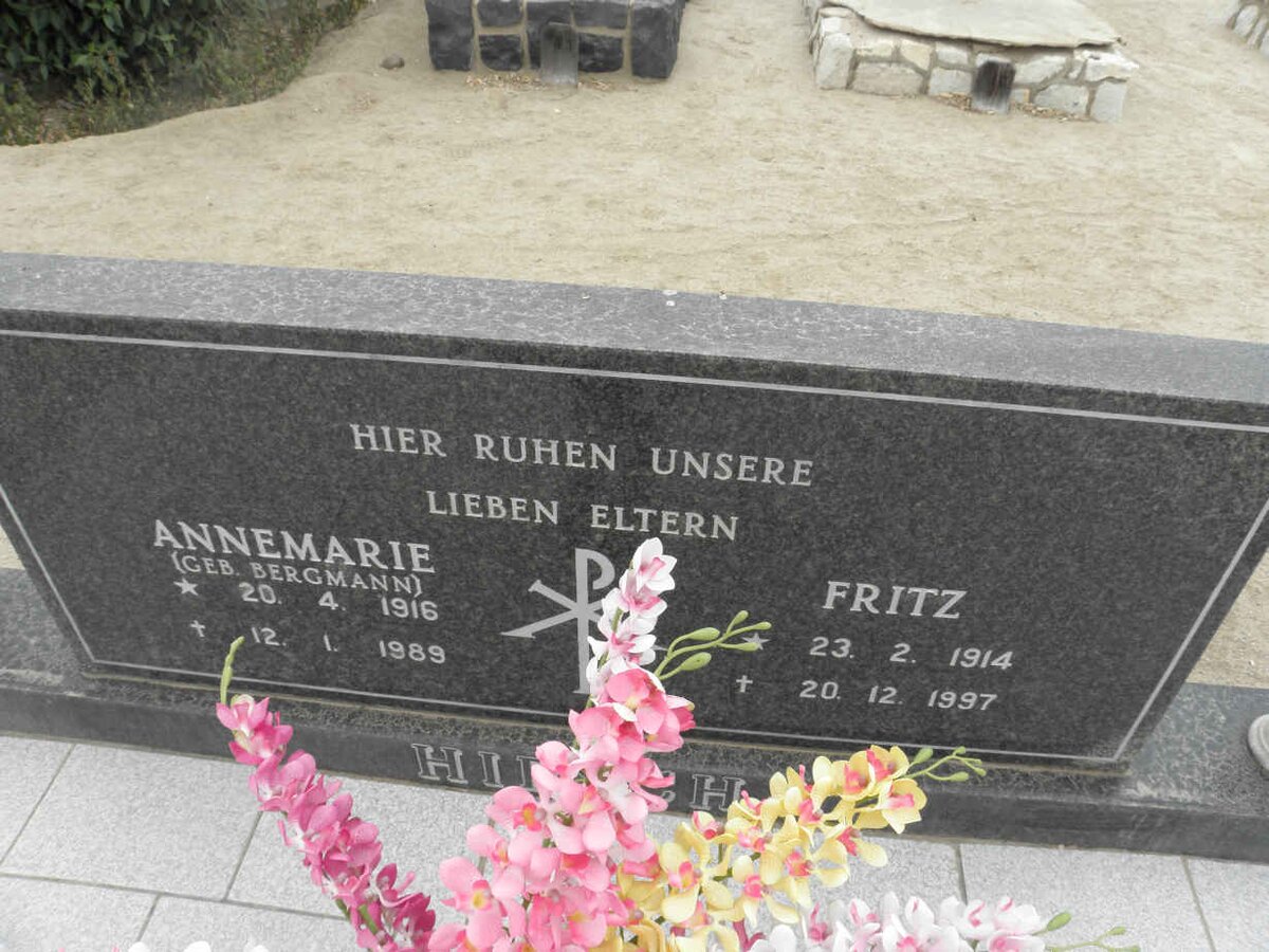 HIRSCH Fritz 1914-1997 &amp; Annemarie BERGMANN 1916-1989