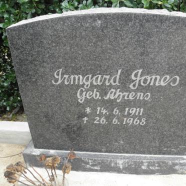 JONES Irmgard nee AHRENS 1911-1968