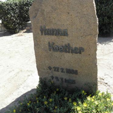 KOETHER Hanna 1886-1953