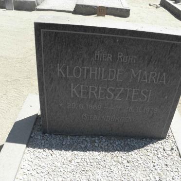 KERESZTESI Klothilde Maria 1889-1979