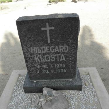 KLOSTA Hildegard 1925-1936
