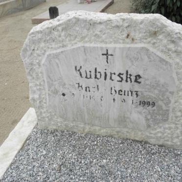 KUBIRSKE Karl-Heinz 1930-1999