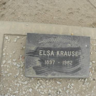 KRAUSE Elsa 1897-1982