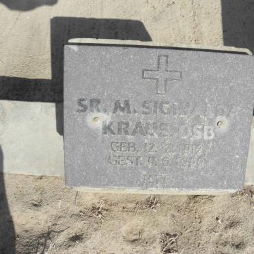 KRAUSE M. Sigibalda 1912-1999