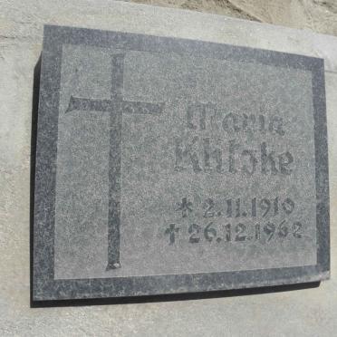 KLITZKE Maria 1910-1962