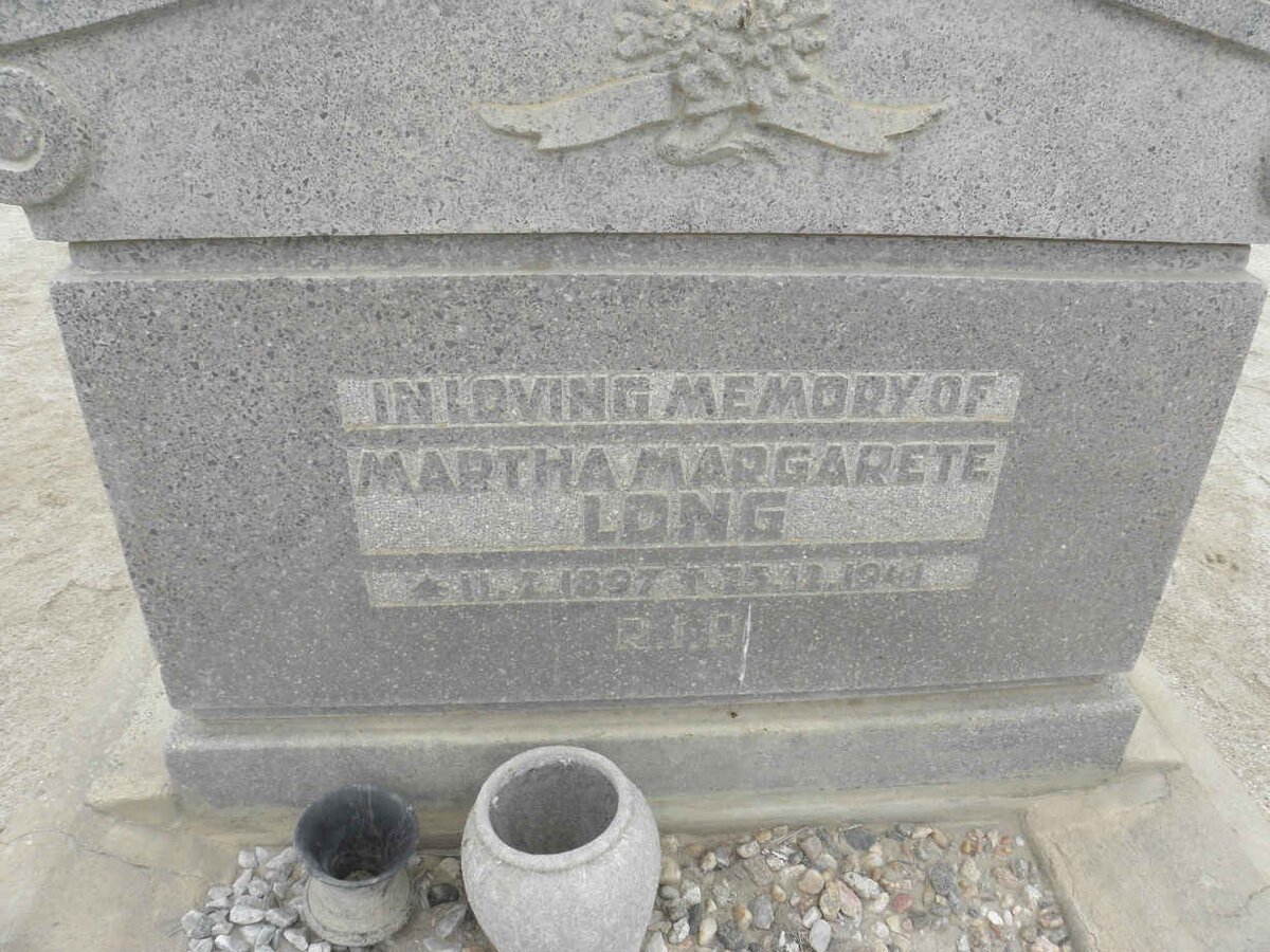 LONG Martha Margarete 1897-1941
