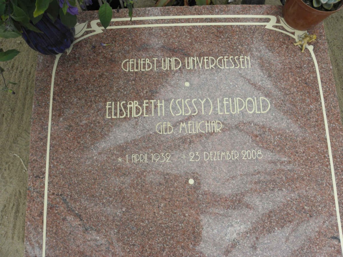 LEUPOLD Elisabeth nee MELICHAR 1932-2008