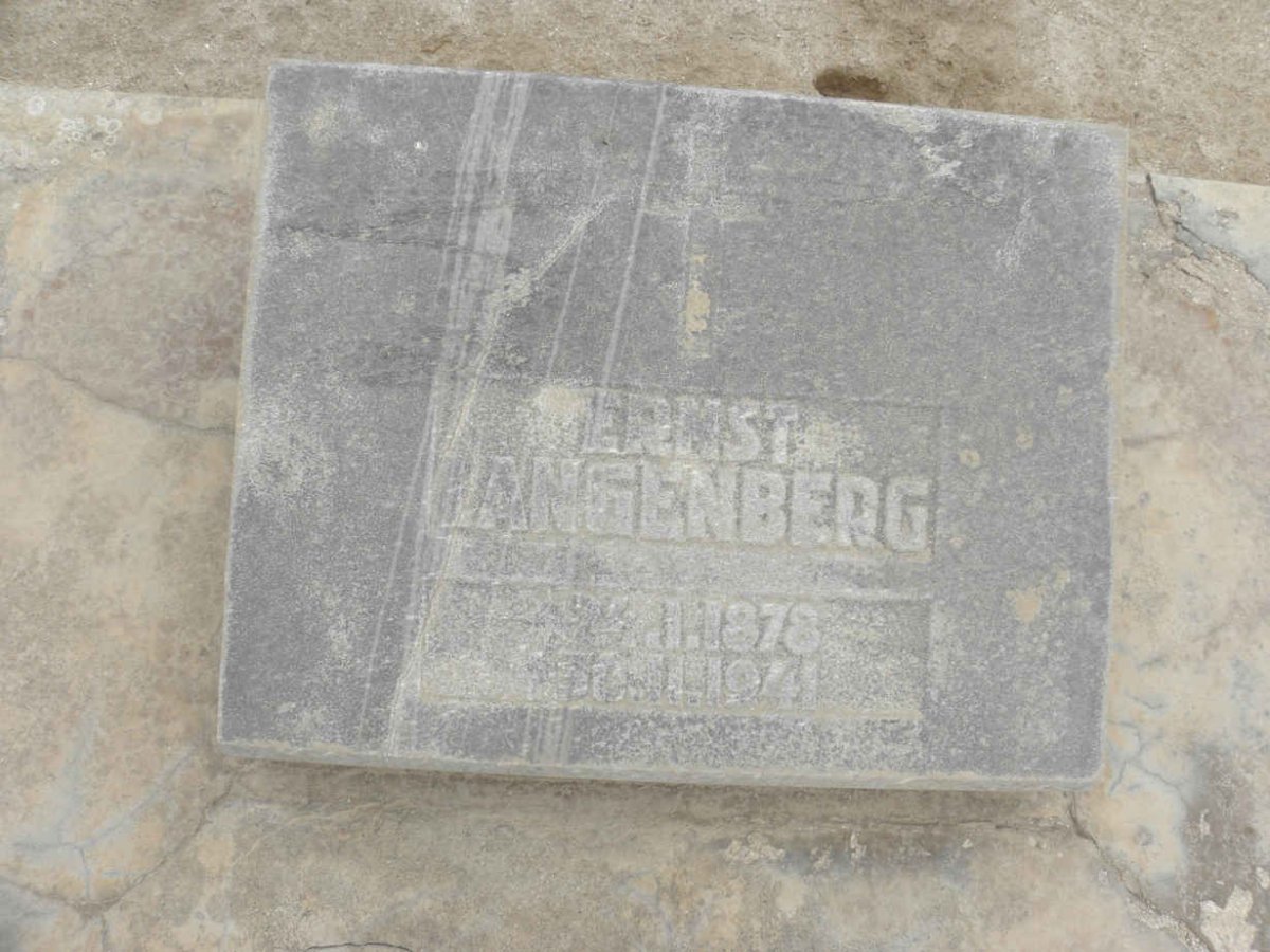 LANGENBERG Ernst 1878-1941